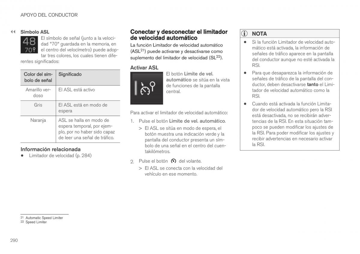 Volvo XC40 manual del propietario / page 292