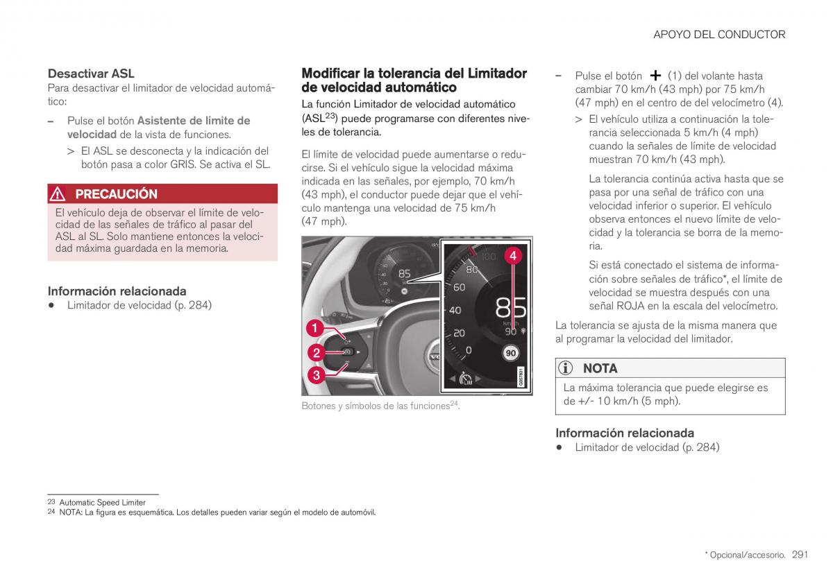 Volvo XC40 manual del propietario / page 293