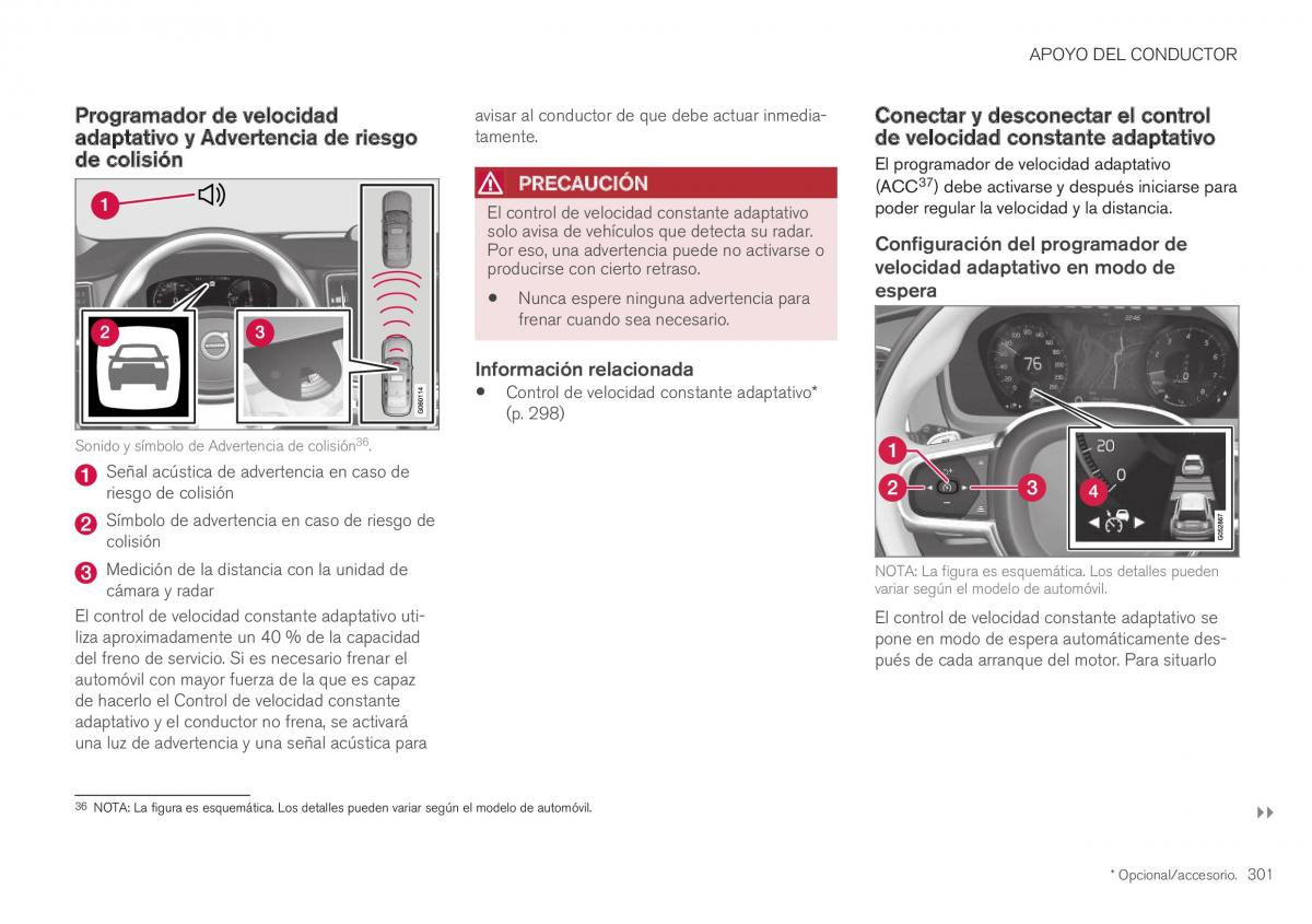 Volvo XC40 manual del propietario / page 303