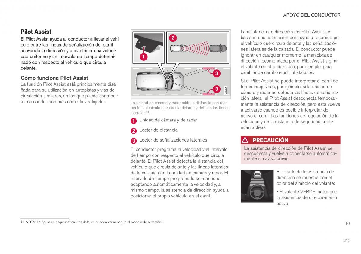 Volvo XC40 manual del propietario / page 317