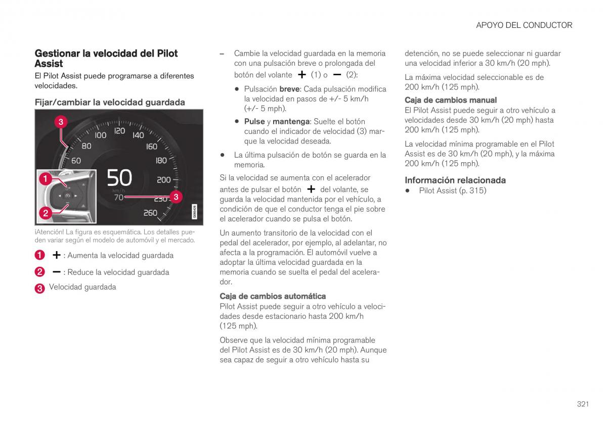 Volvo XC40 manual del propietario / page 323