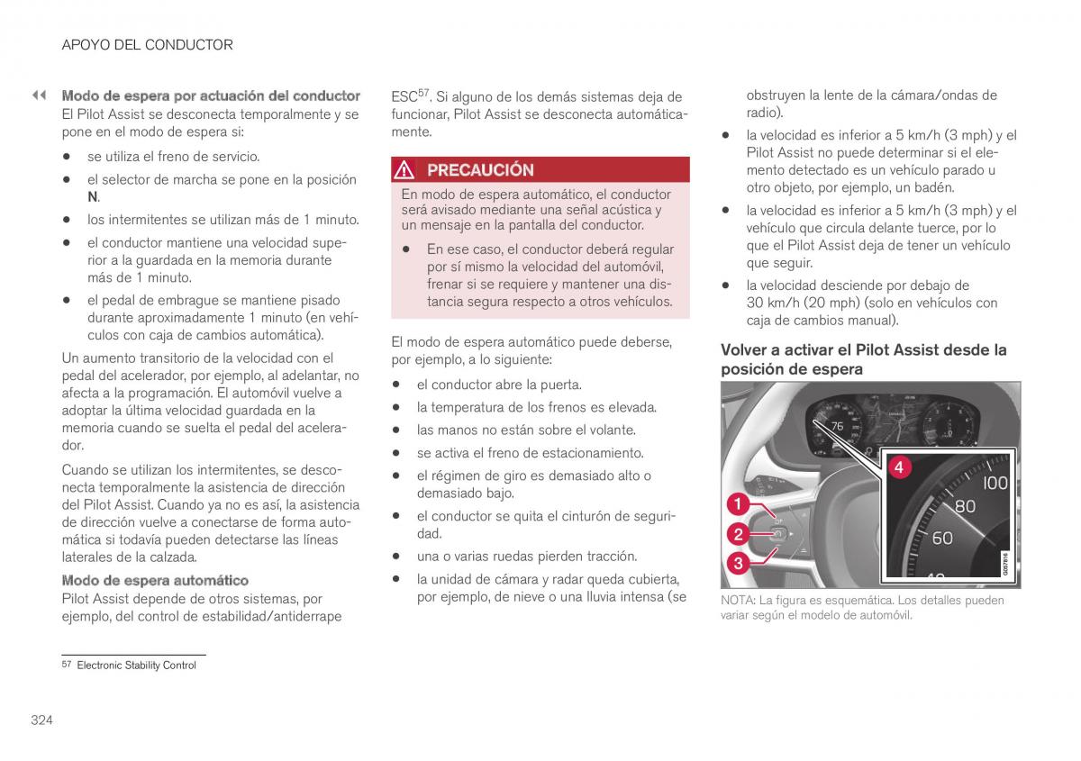 Volvo XC40 manual del propietario / page 326