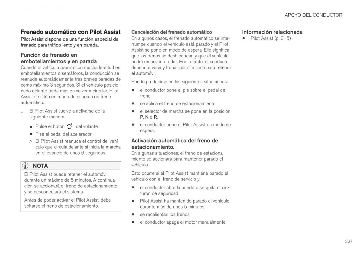 Volvo XC40 manual del propietario / page 329