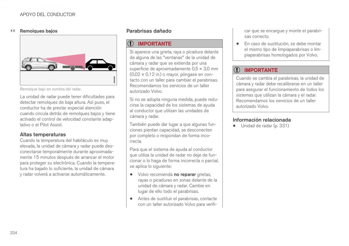 Volvo XC40 manual del propietario / page 336