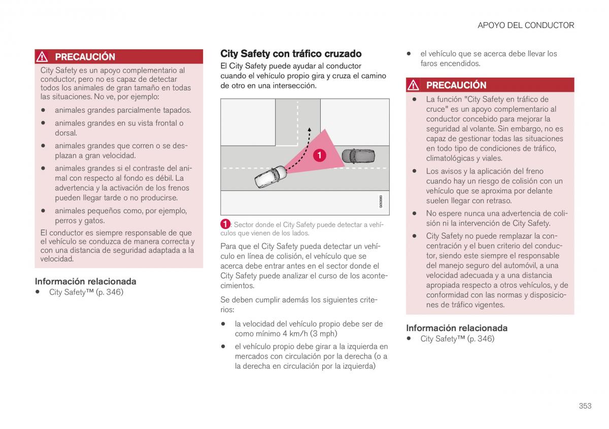 Volvo XC40 manual del propietario / page 355