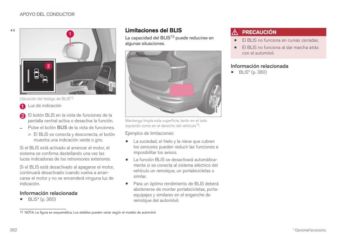 Volvo XC40 manual del propietario / page 364