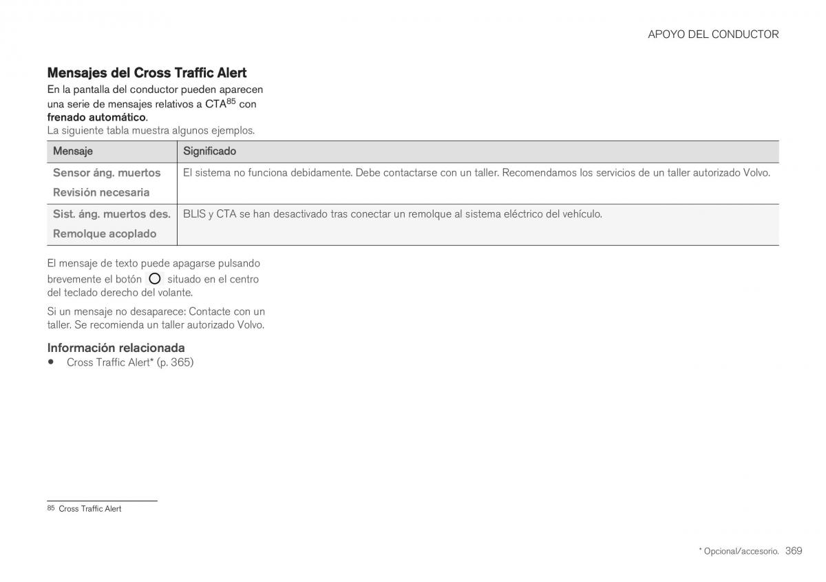 Volvo XC40 manual del propietario / page 371