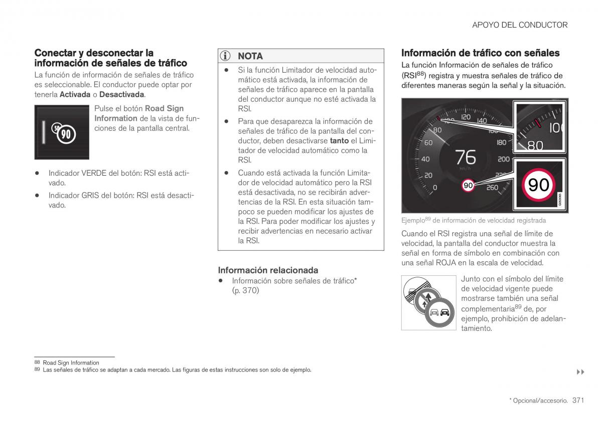 Volvo XC40 manual del propietario / page 373