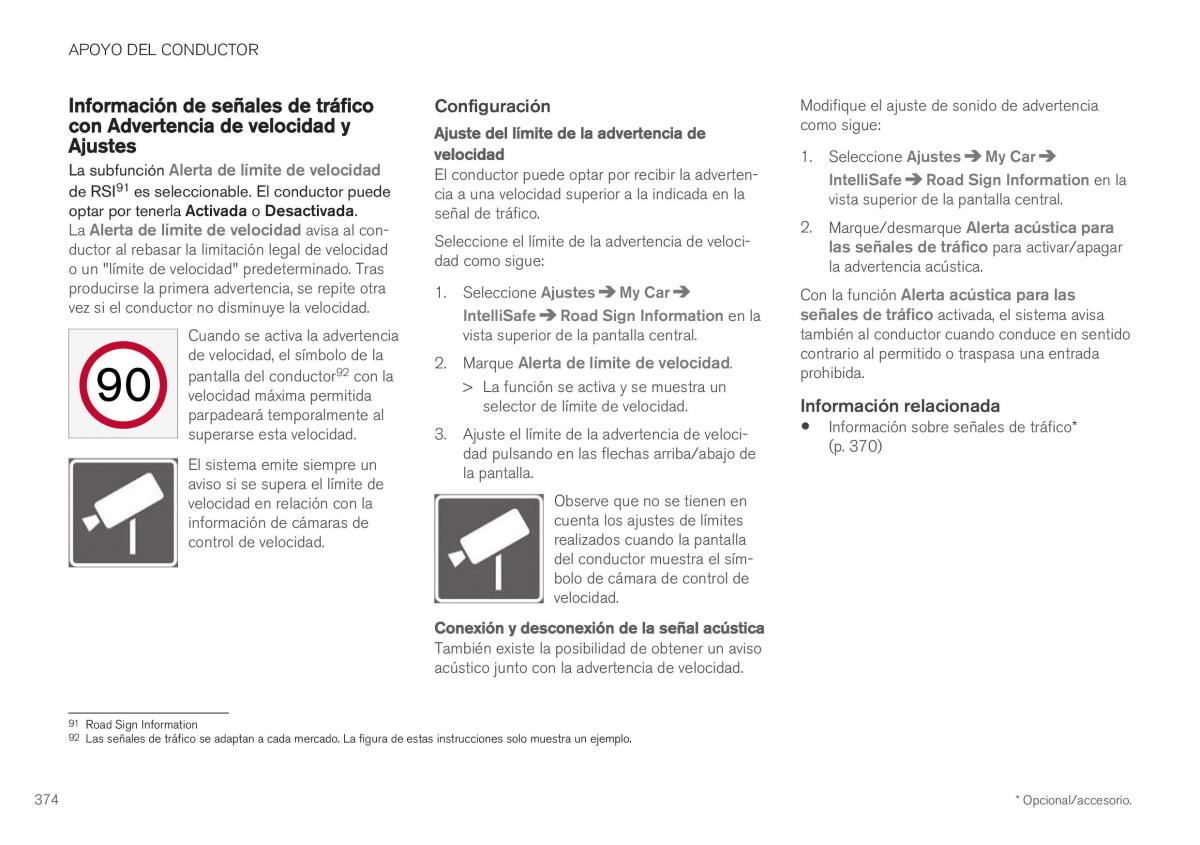 Volvo XC40 manual del propietario / page 376