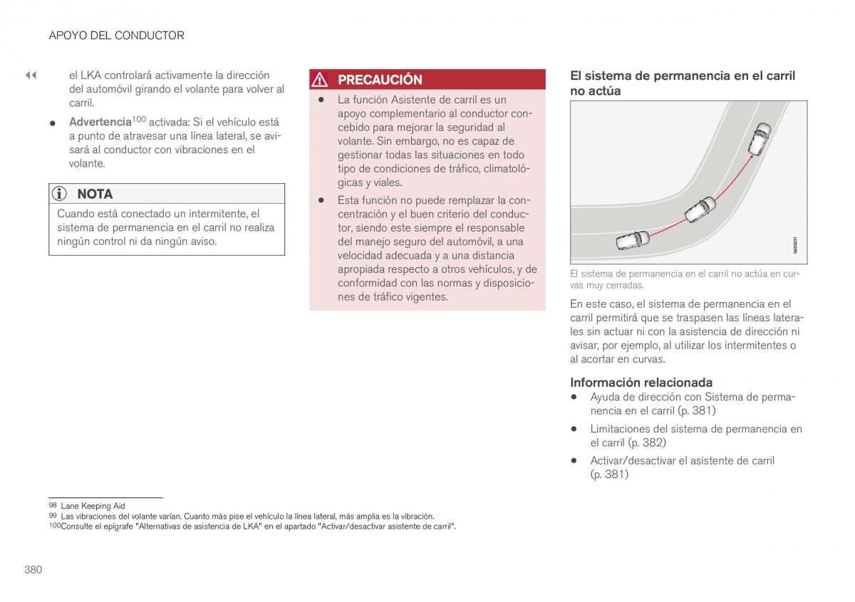 Volvo XC40 manual del propietario / page 382