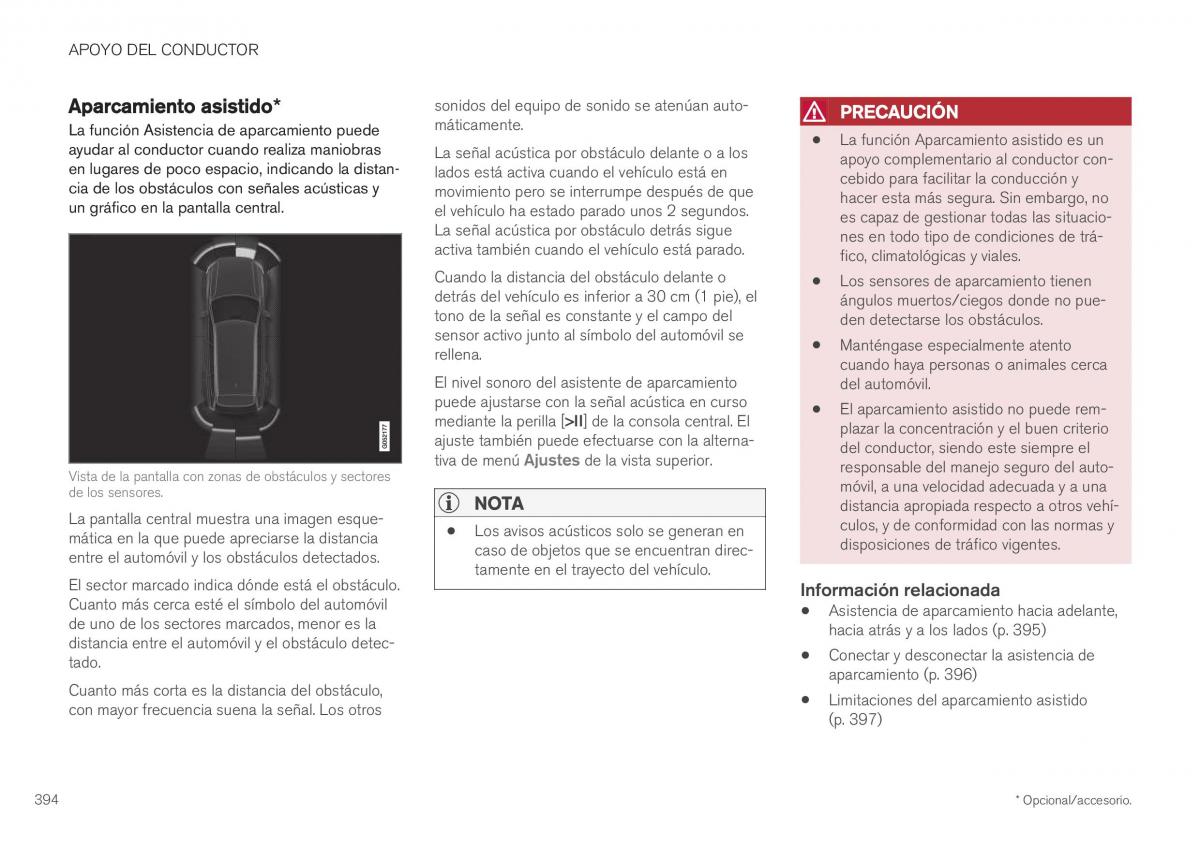 Volvo XC40 manual del propietario / page 396