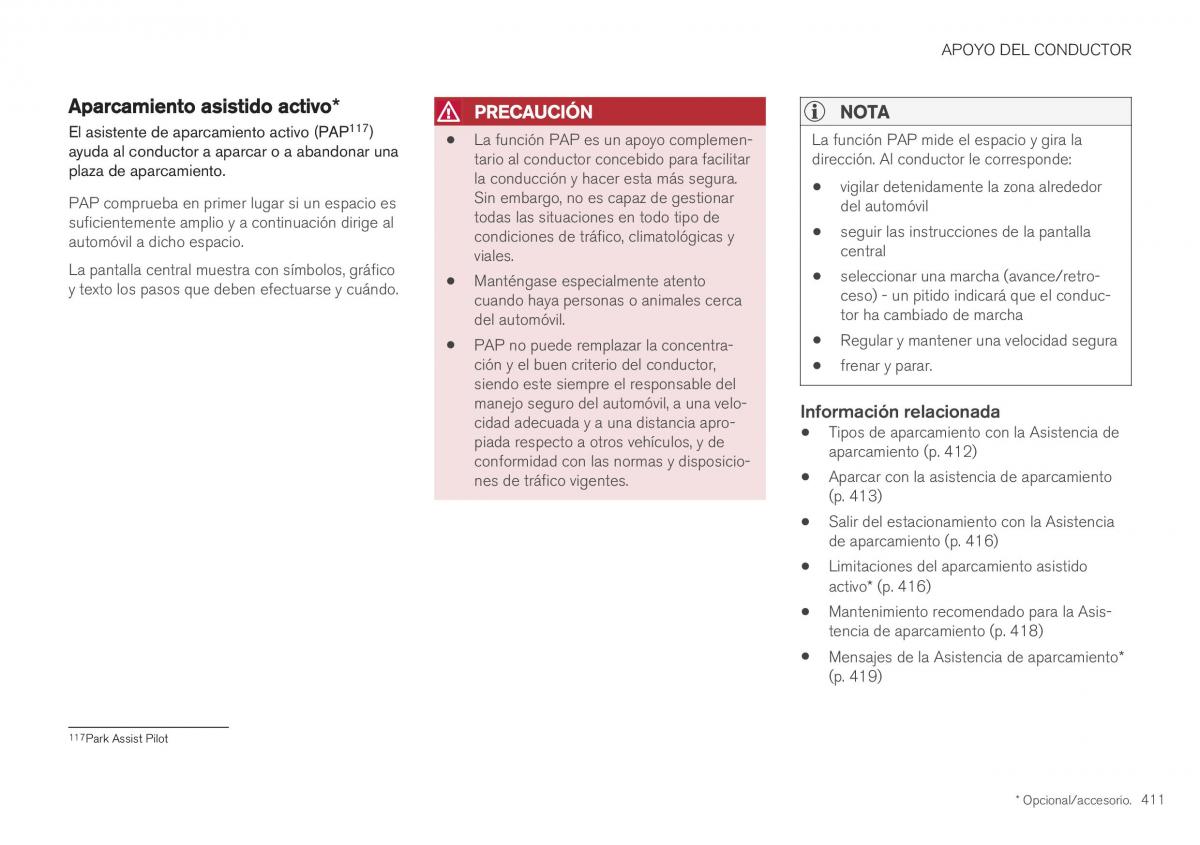 Volvo XC40 manual del propietario / page 413