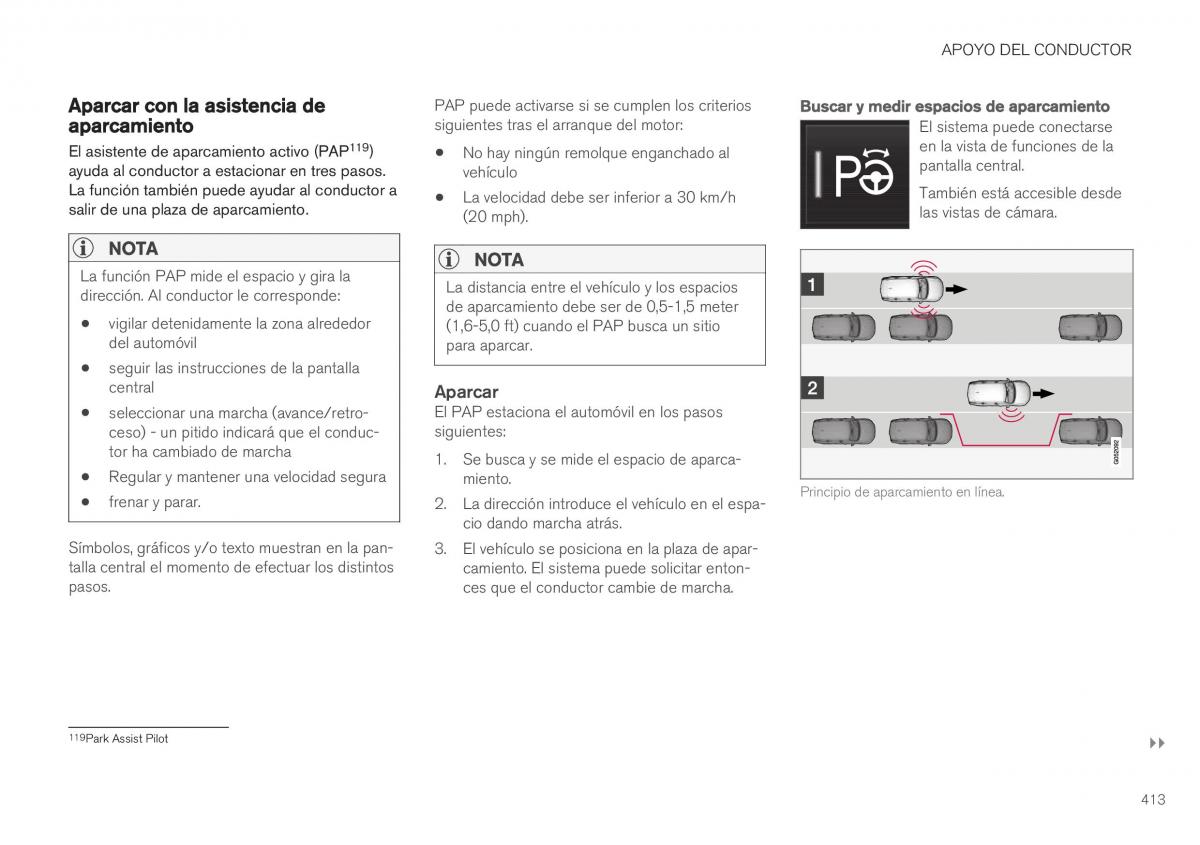 Volvo XC40 manual del propietario / page 415