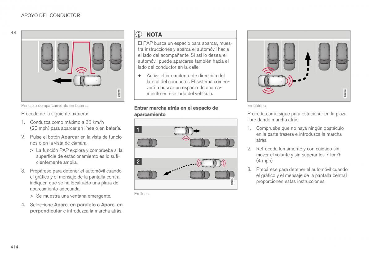 Volvo XC40 manual del propietario / page 416