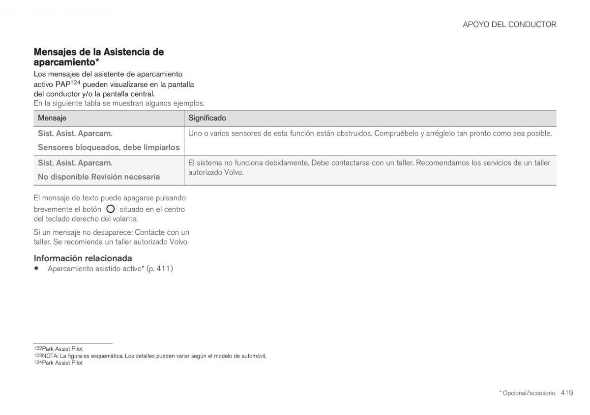 Volvo XC40 manual del propietario / page 421