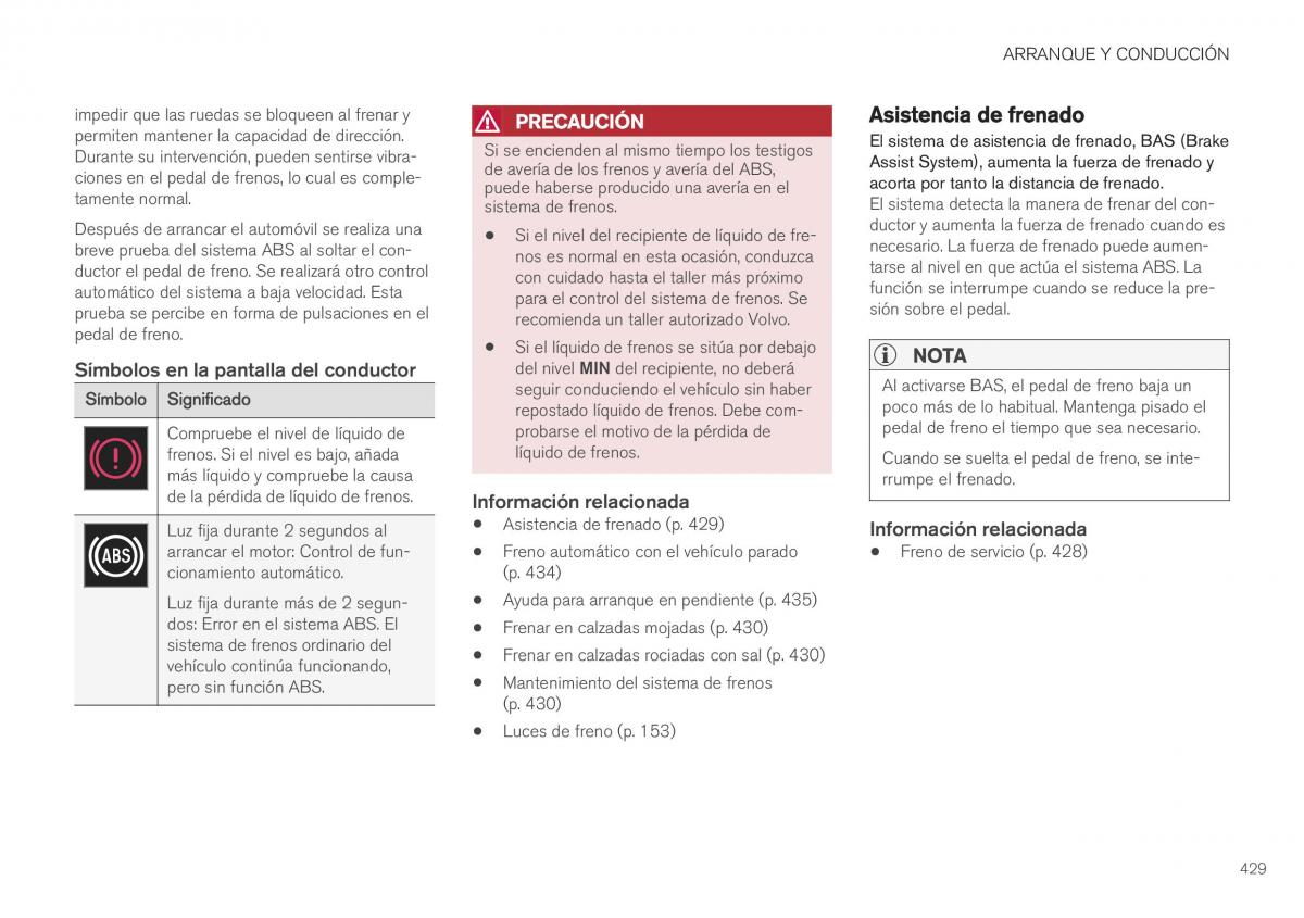 Volvo XC40 manual del propietario / page 431