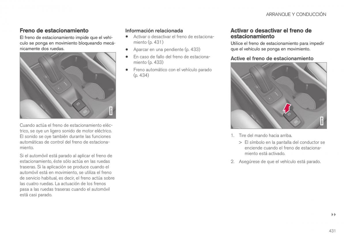 Volvo XC40 manual del propietario / page 433