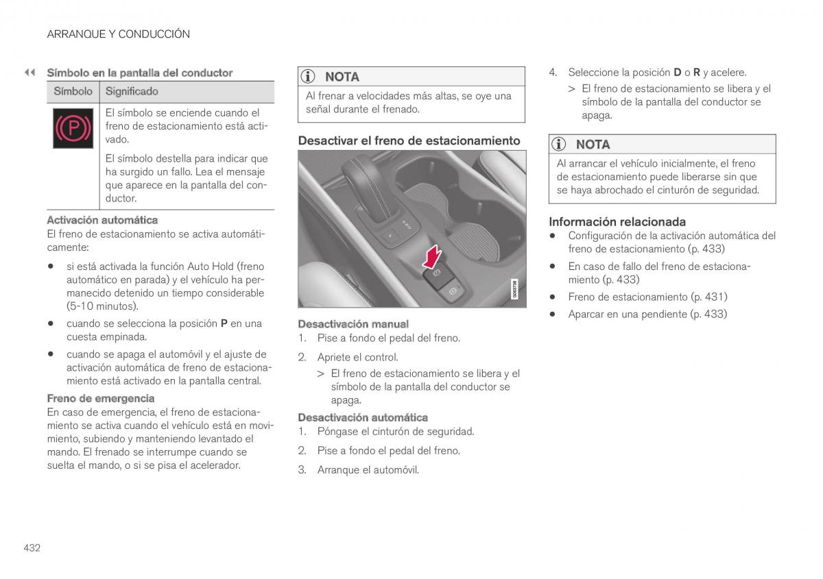 Volvo XC40 manual del propietario / page 434