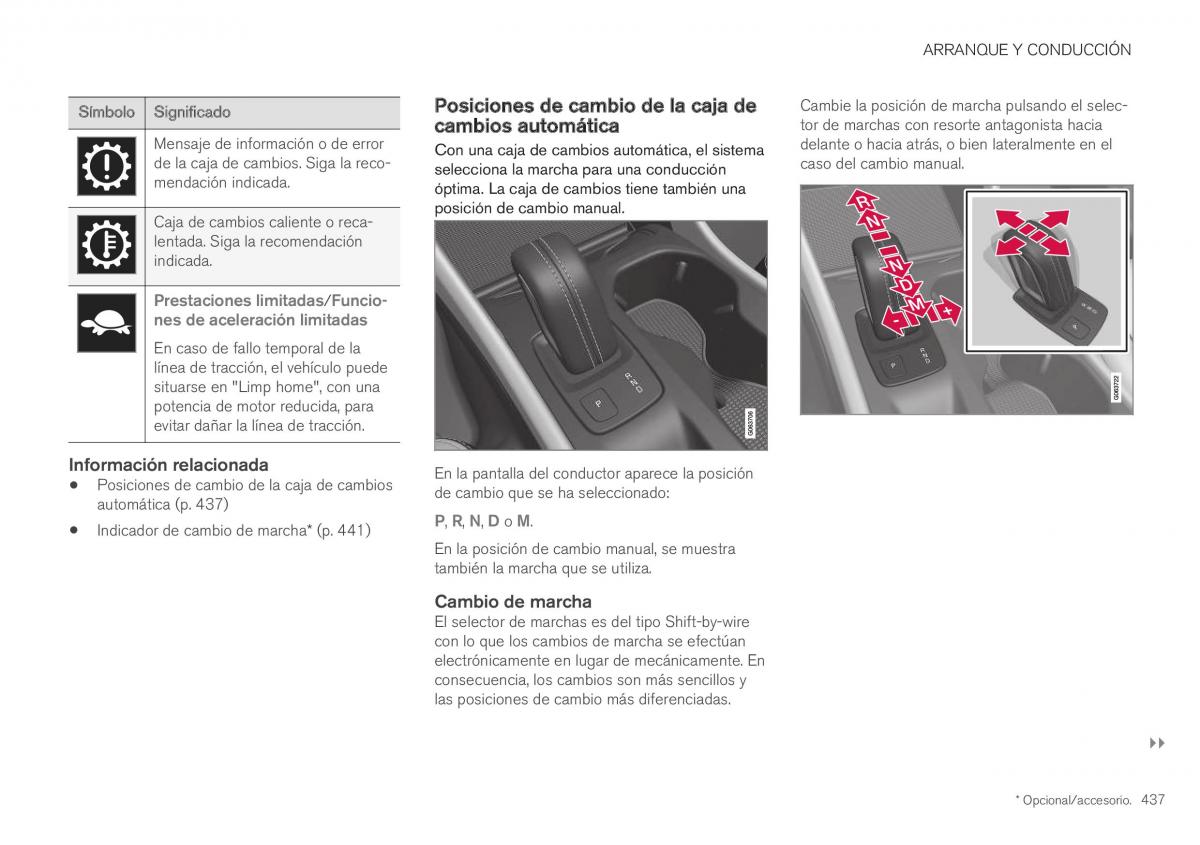 Volvo XC40 manual del propietario / page 439