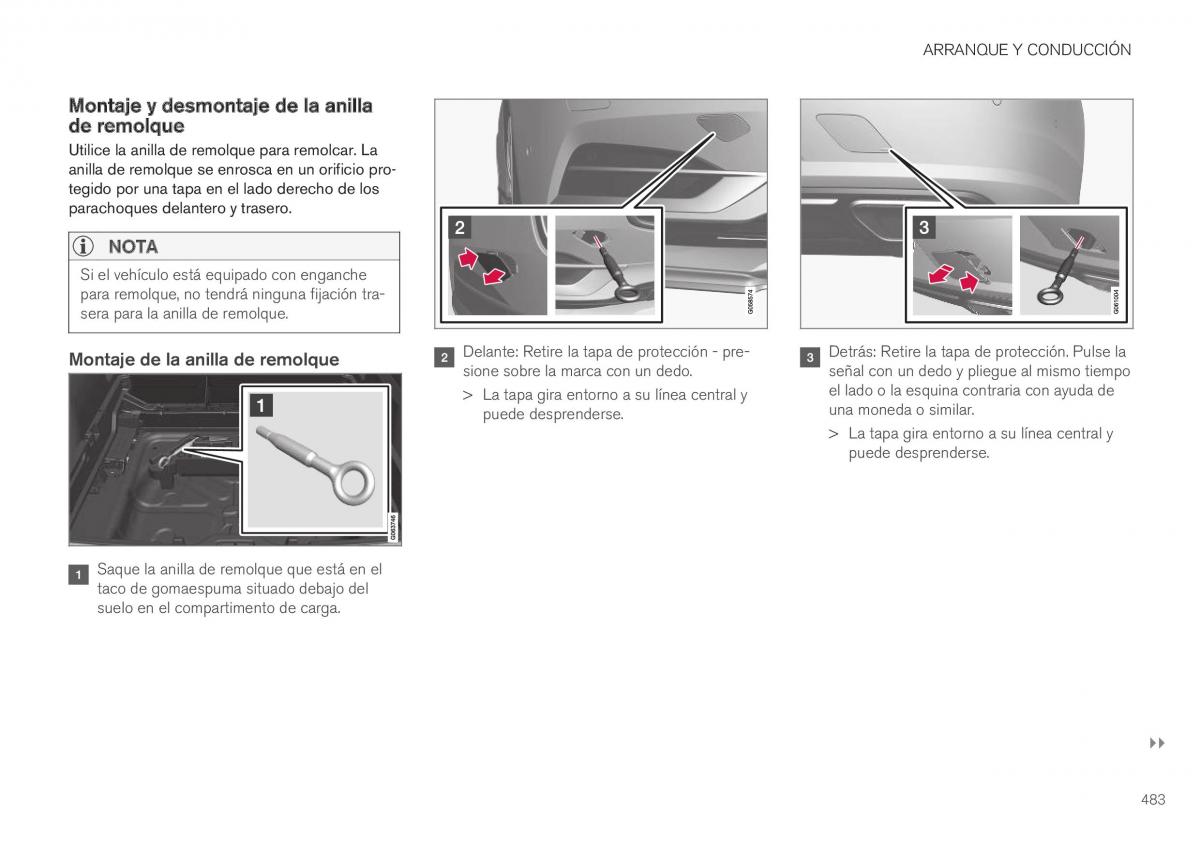 Volvo XC40 manual del propietario / page 485