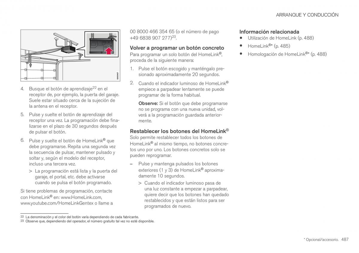 Volvo XC40 manual del propietario / page 489