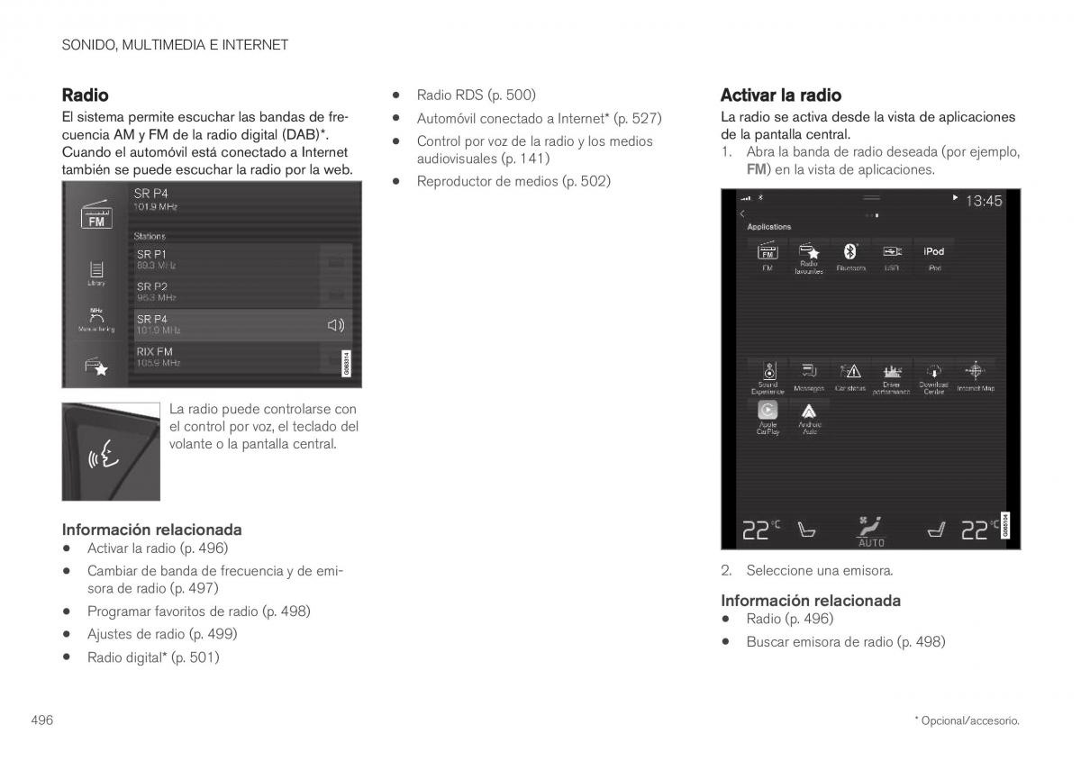 Volvo XC40 manual del propietario / page 498