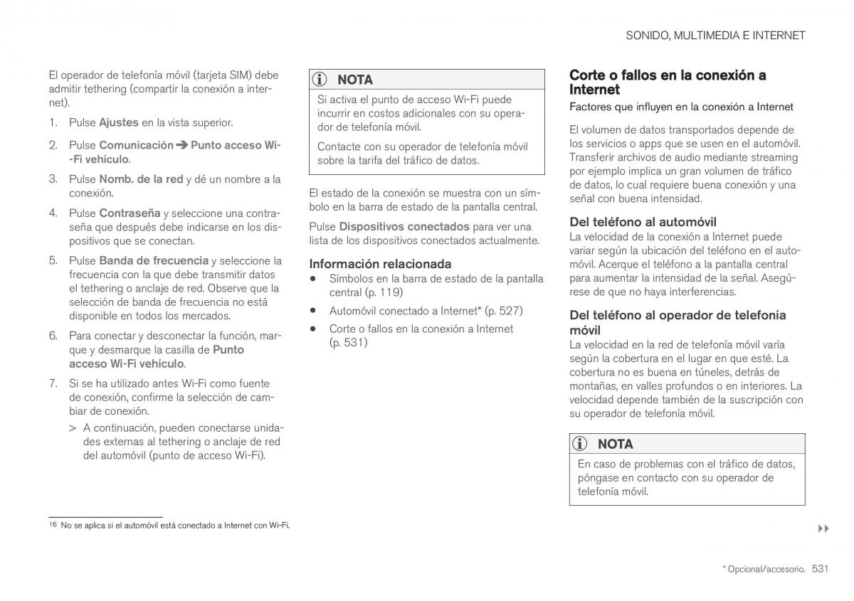 Volvo XC40 manual del propietario / page 533