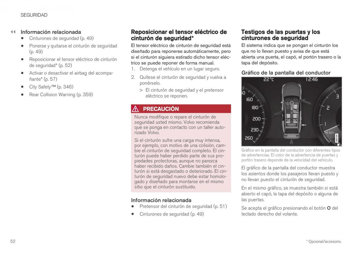 Volvo XC40 manual del propietario / page 54