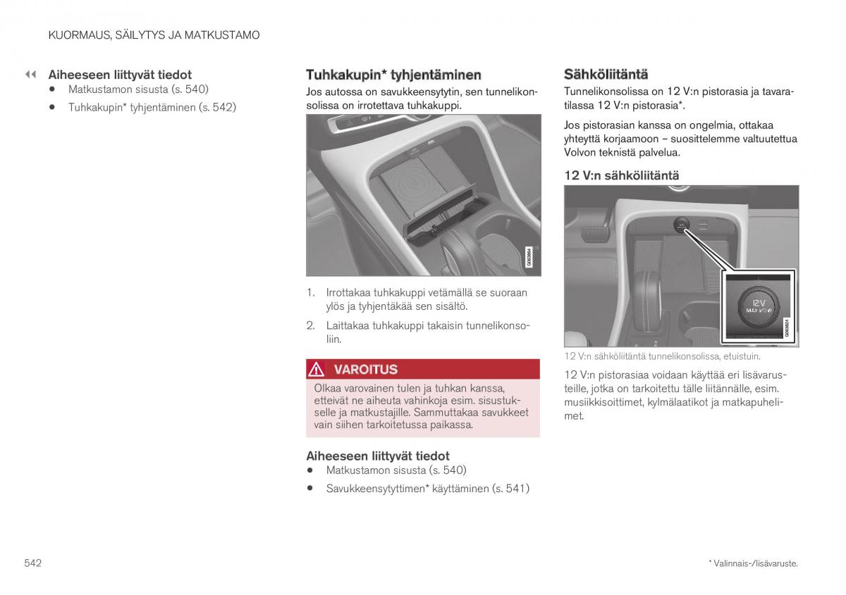 Volvo XC40 omistajan kasikirja / page 544