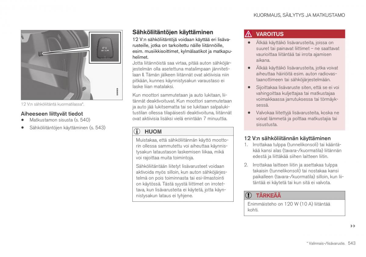 Volvo XC40 omistajan kasikirja / page 545