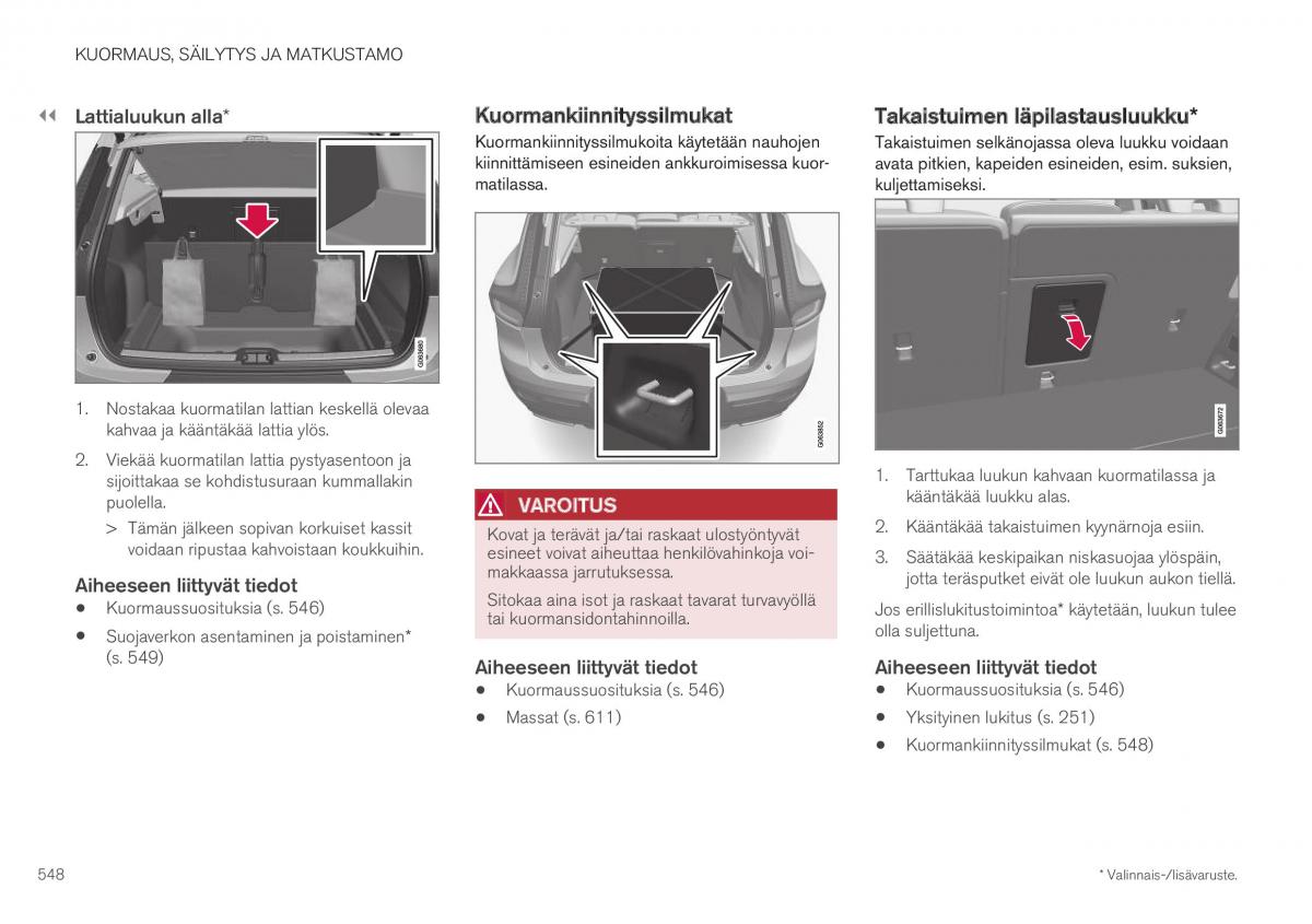 Volvo XC40 omistajan kasikirja / page 550