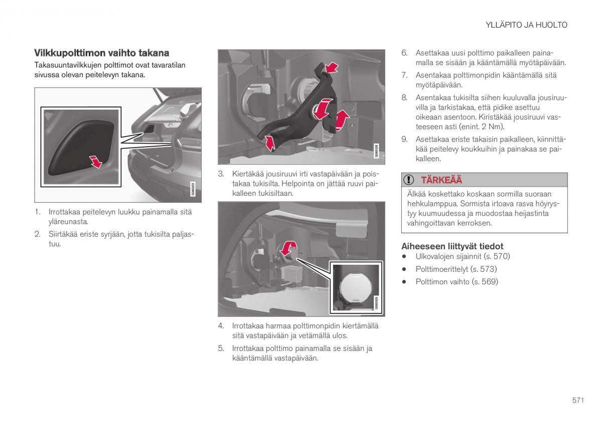 Volvo XC40 omistajan kasikirja / page 573