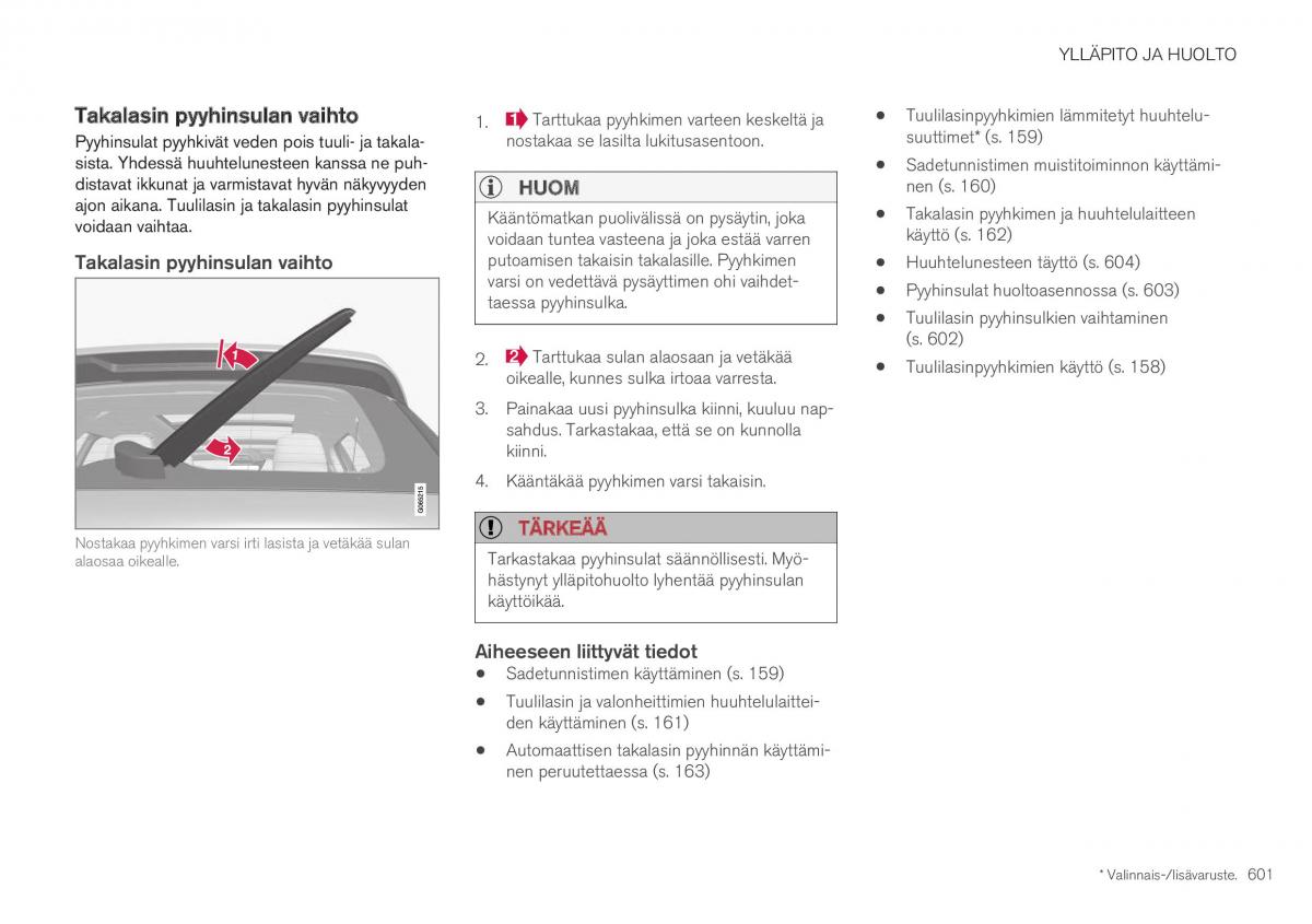 Volvo XC40 omistajan kasikirja / page 603