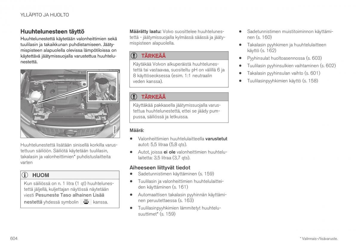 Volvo XC40 omistajan kasikirja / page 606