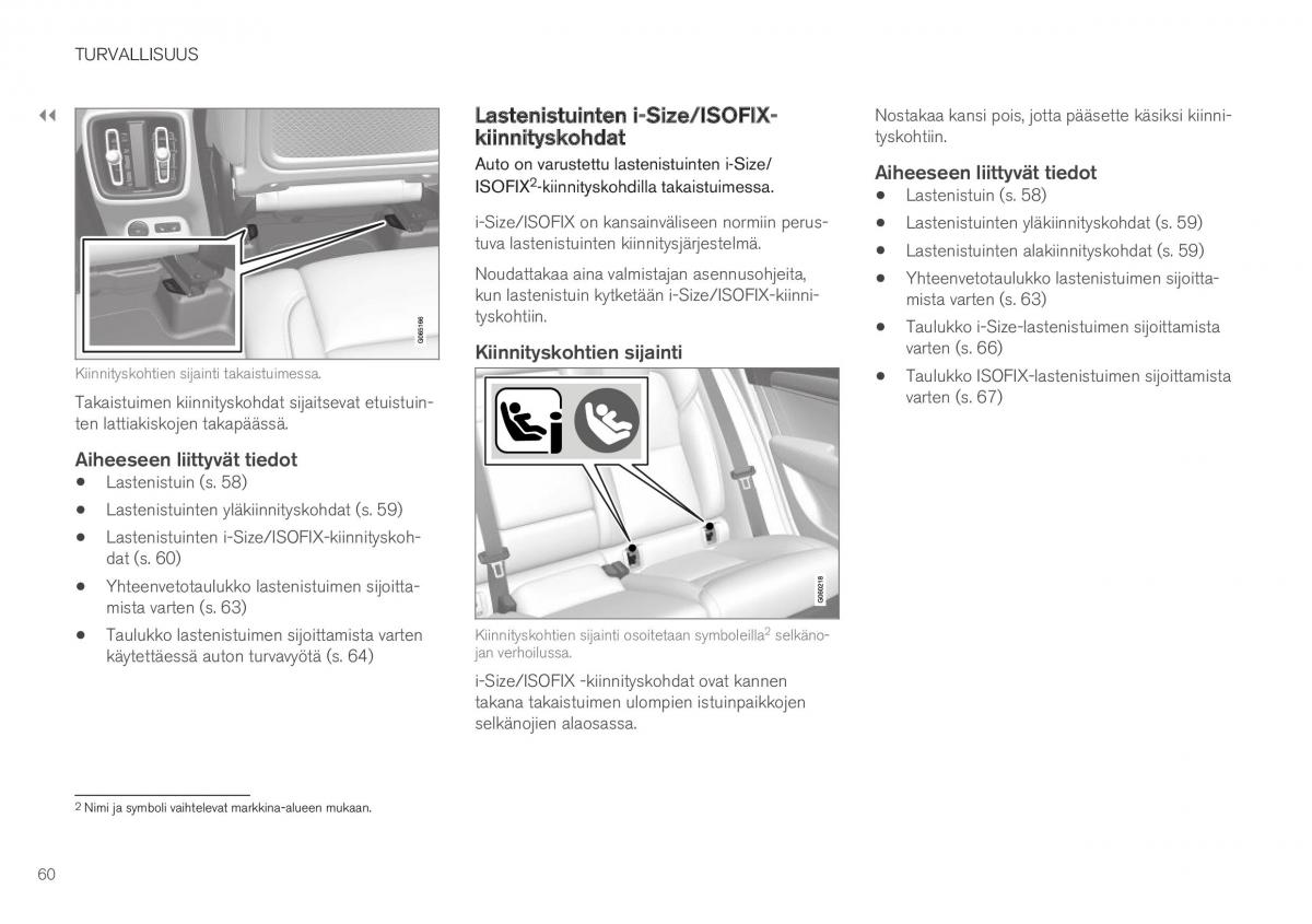 Volvo XC40 omistajan kasikirja / page 62