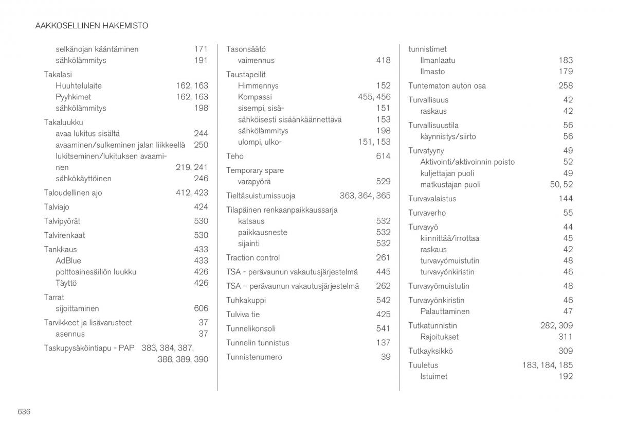 Volvo XC40 omistajan kasikirja / page 638