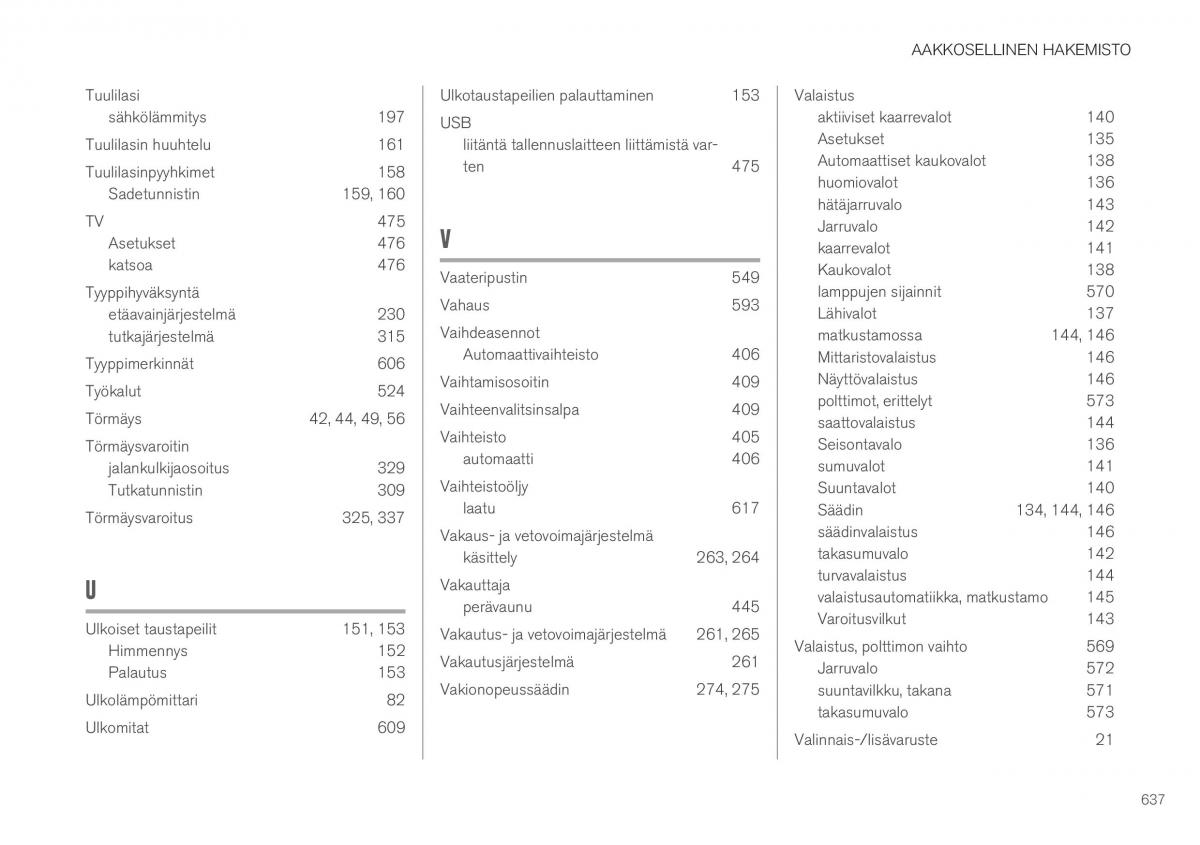 Volvo XC40 omistajan kasikirja / page 639