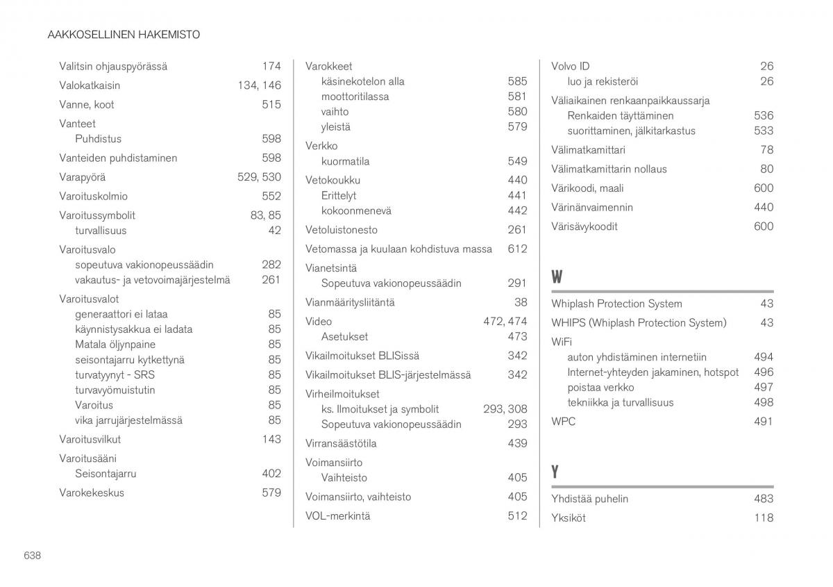 Volvo XC40 omistajan kasikirja / page 640