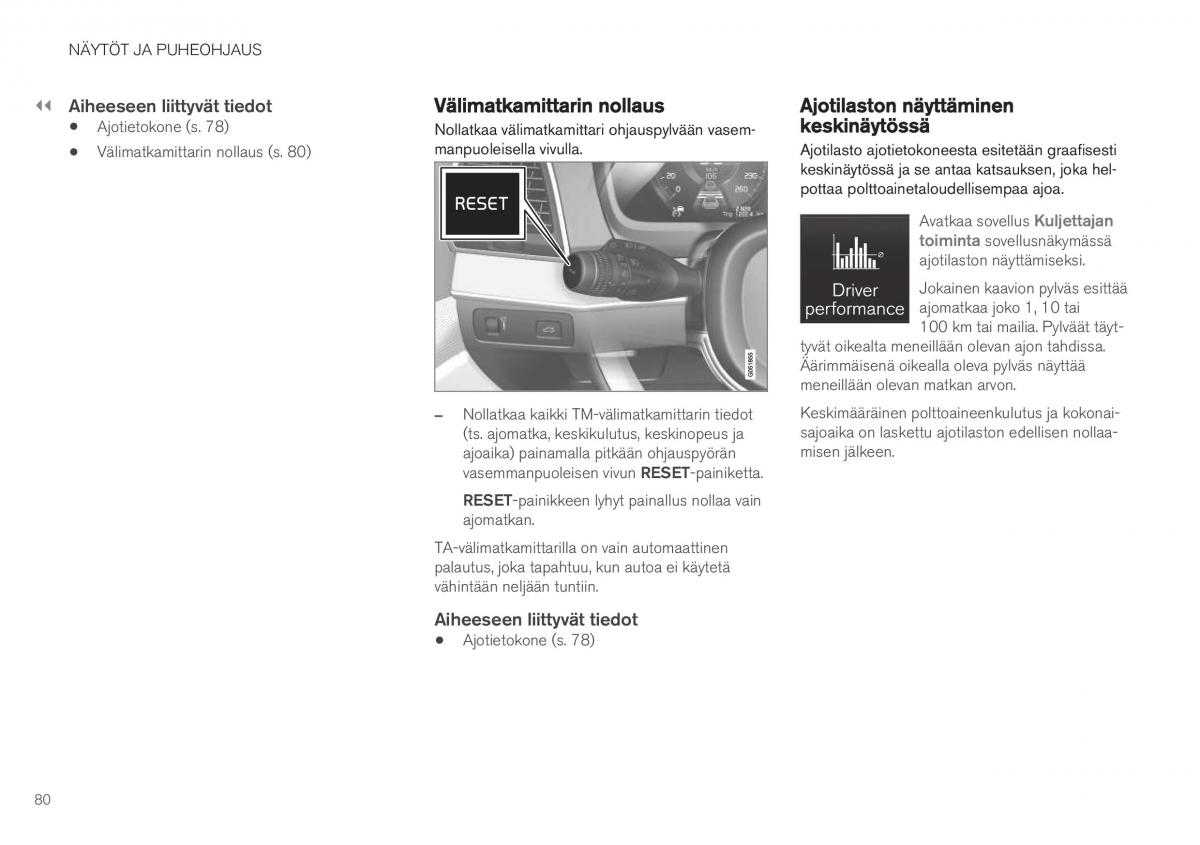 Volvo XC40 omistajan kasikirja / page 82