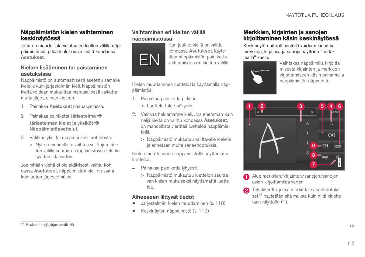 Volvo XC40 omistajan kasikirja / page 117