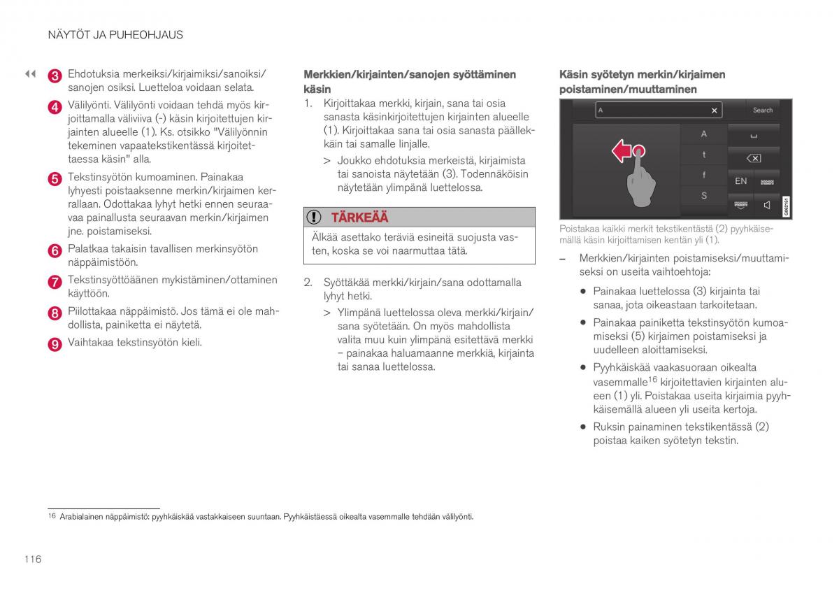 Volvo XC40 omistajan kasikirja / page 118