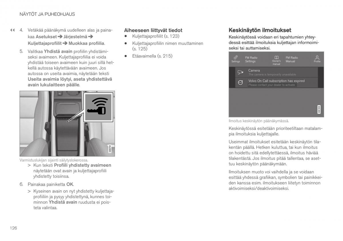 Volvo XC40 omistajan kasikirja / page 128