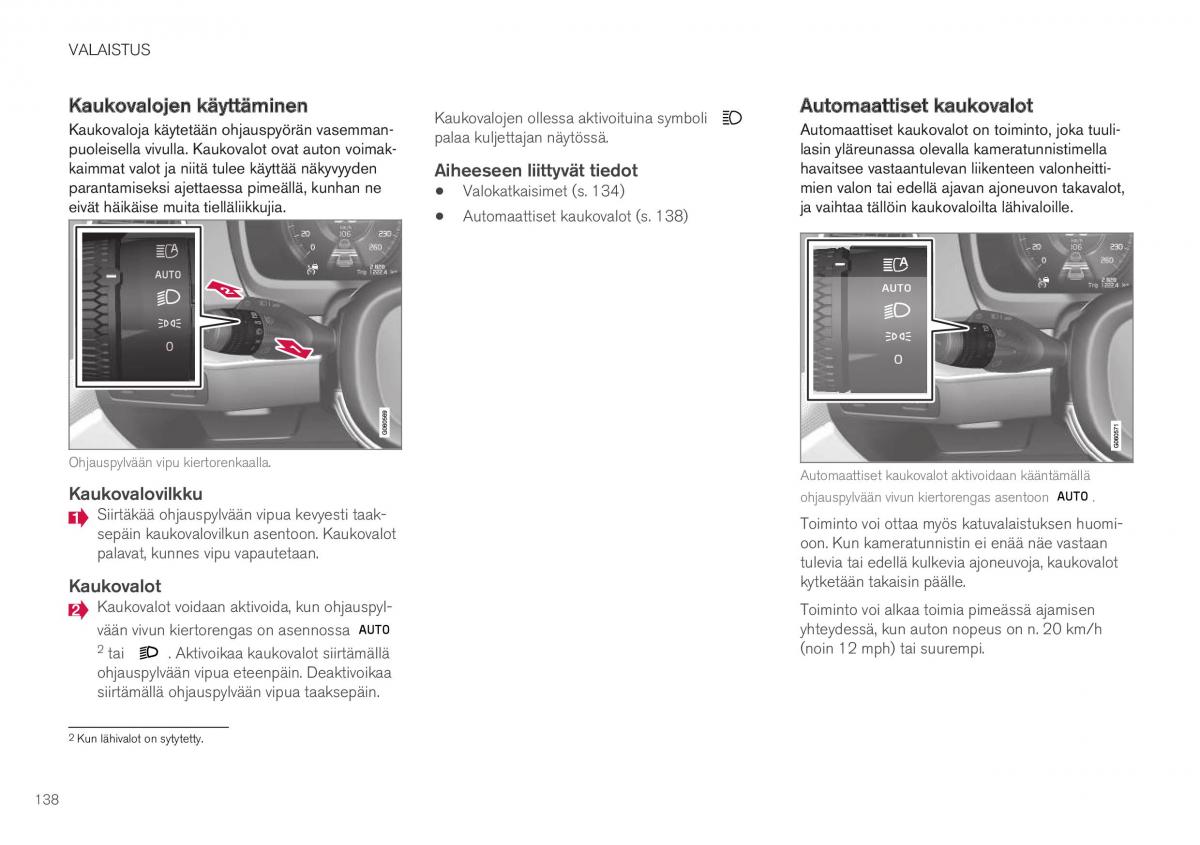 Volvo XC40 omistajan kasikirja / page 140