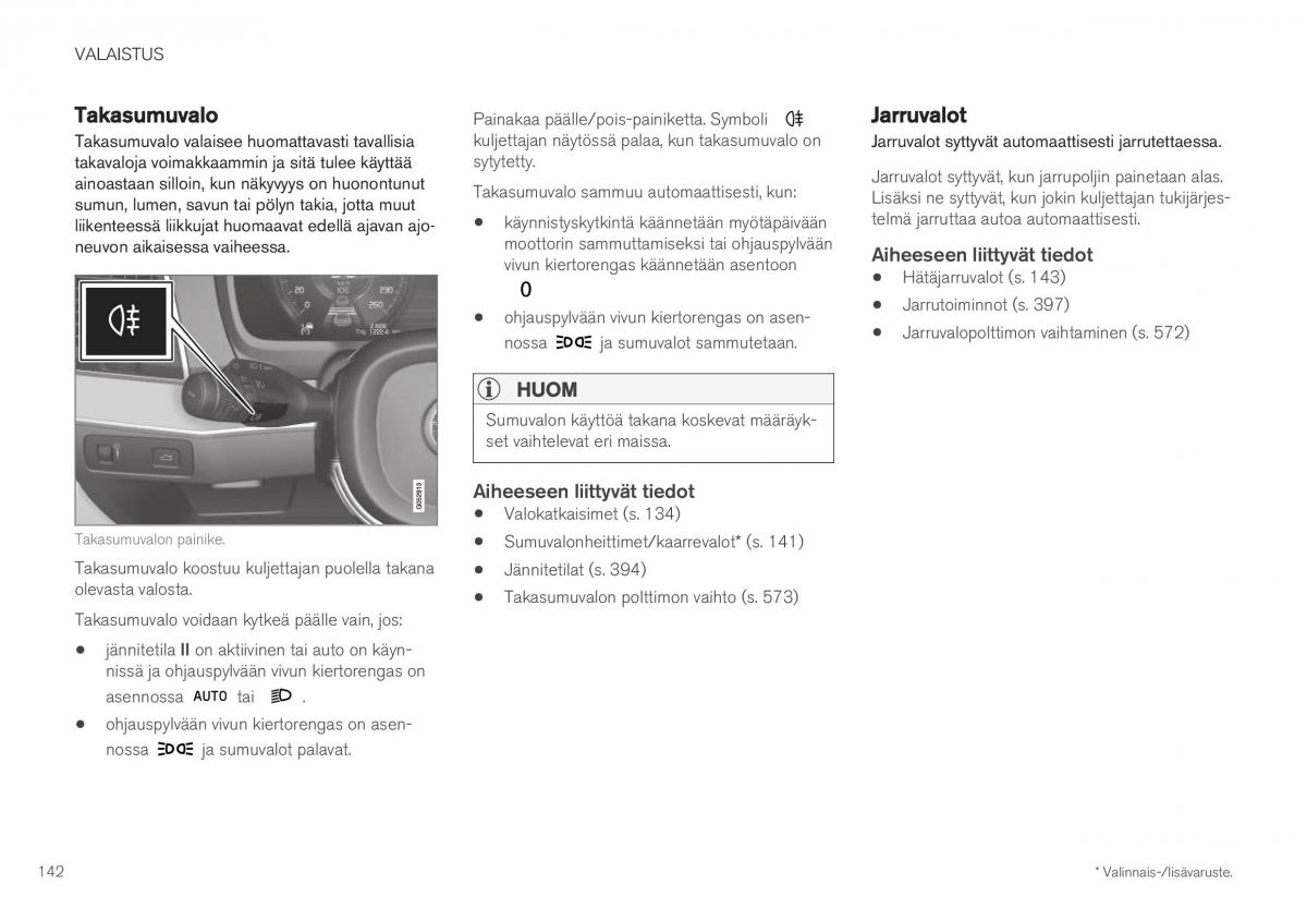 Volvo XC40 omistajan kasikirja / page 144