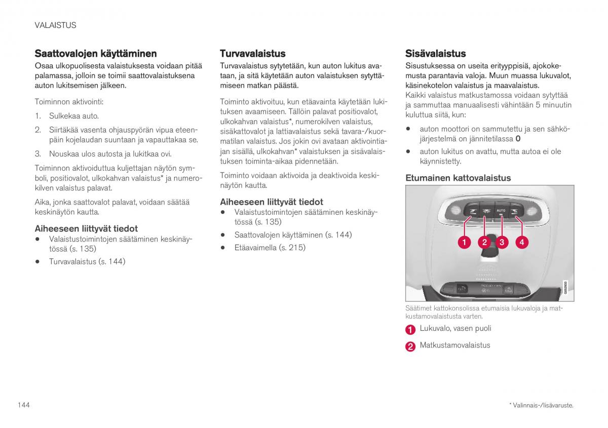 Volvo XC40 omistajan kasikirja / page 146