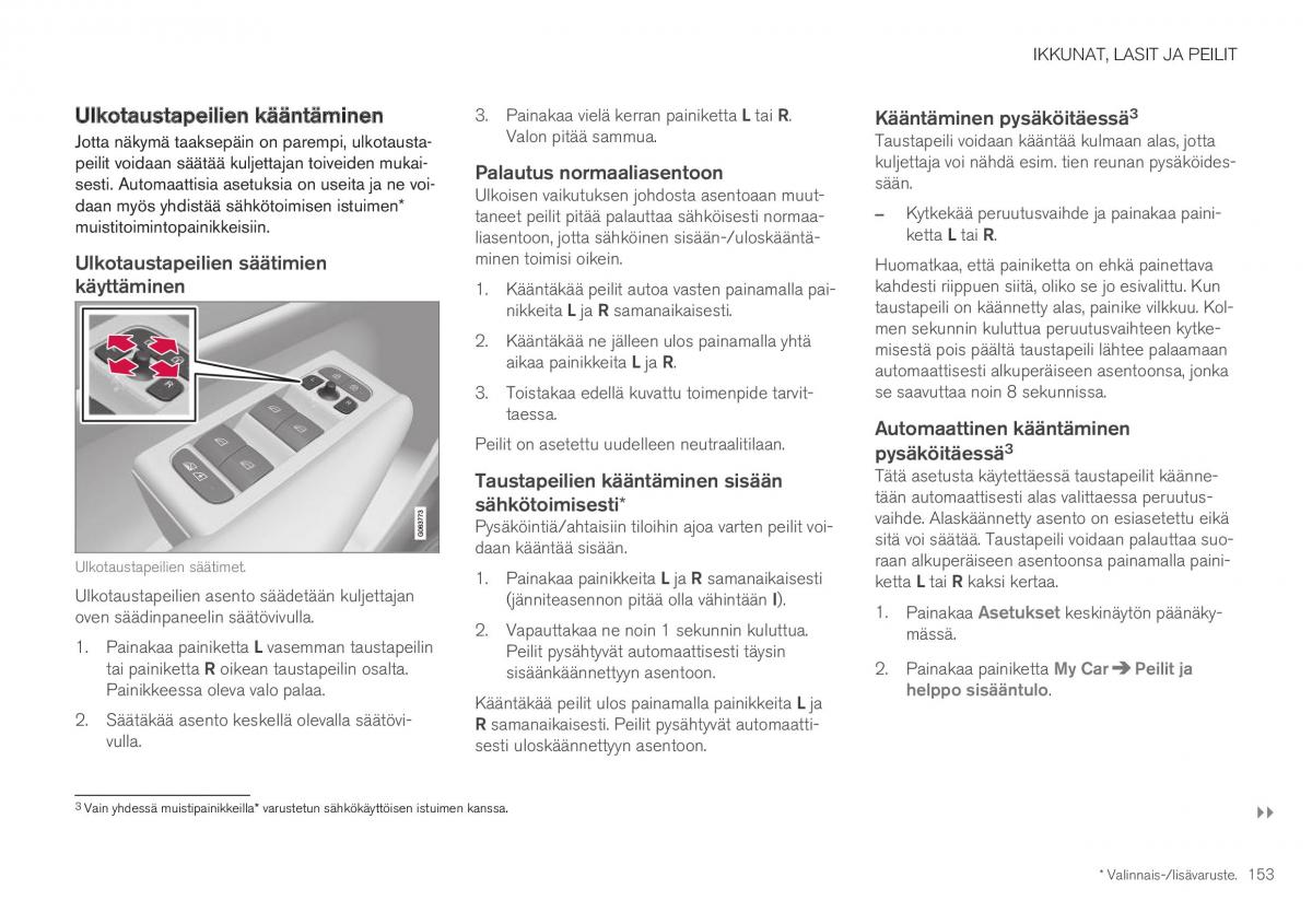 Volvo XC40 omistajan kasikirja / page 155