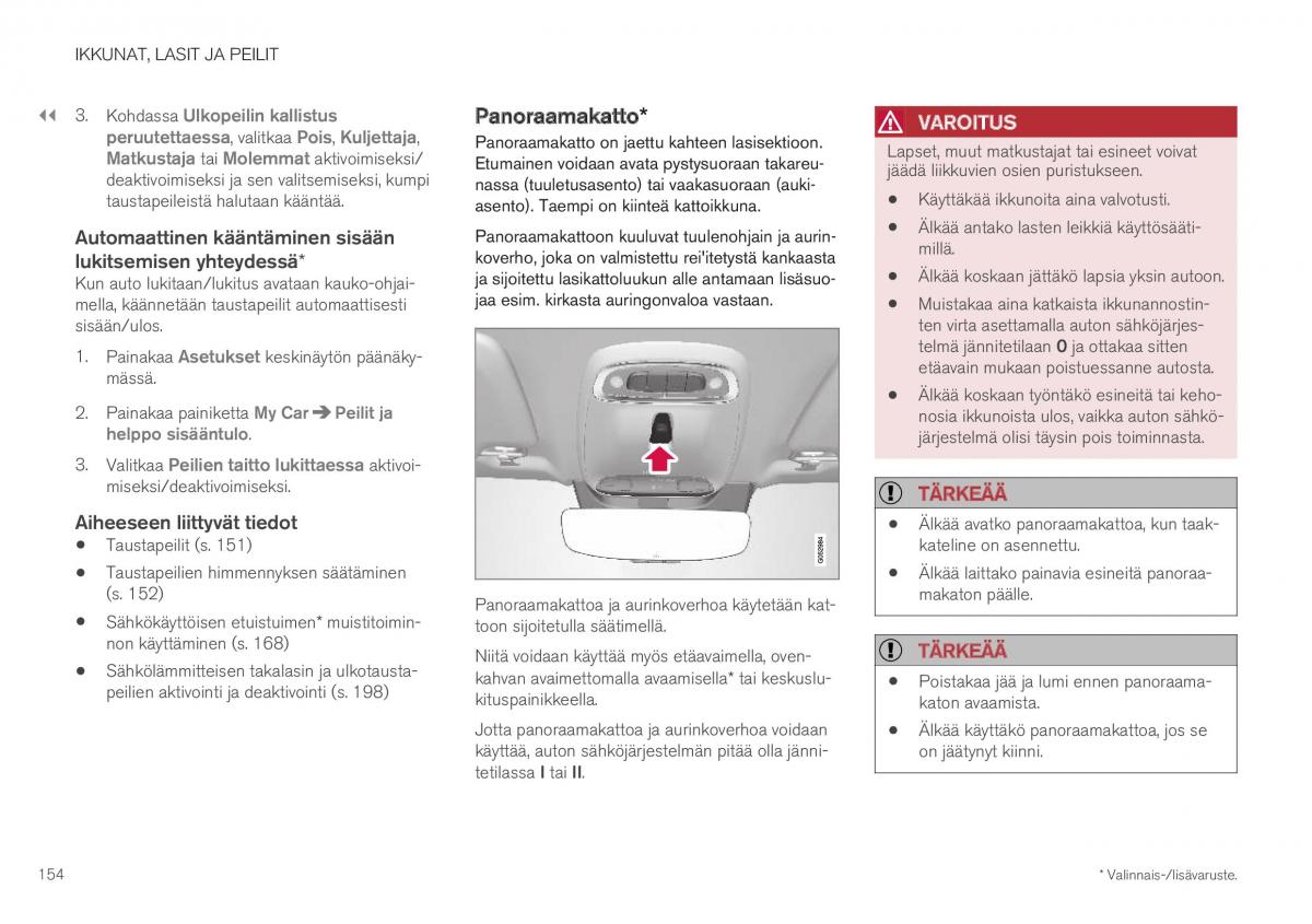 Volvo XC40 omistajan kasikirja / page 156