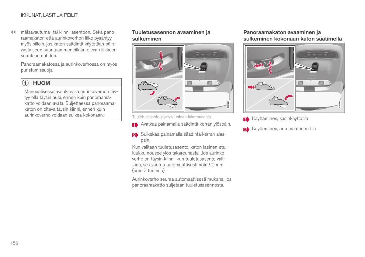 Volvo XC40 omistajan kasikirja / page 158