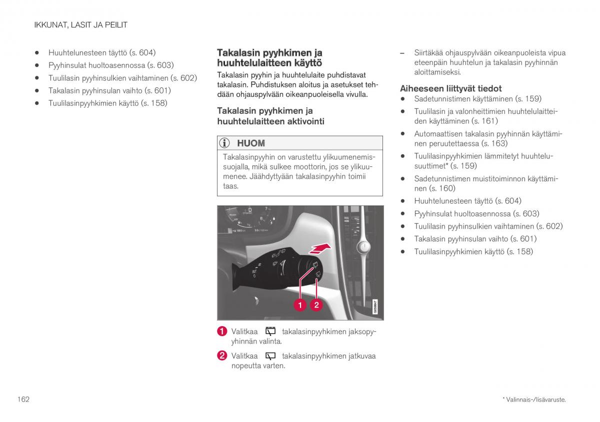 Volvo XC40 omistajan kasikirja / page 164