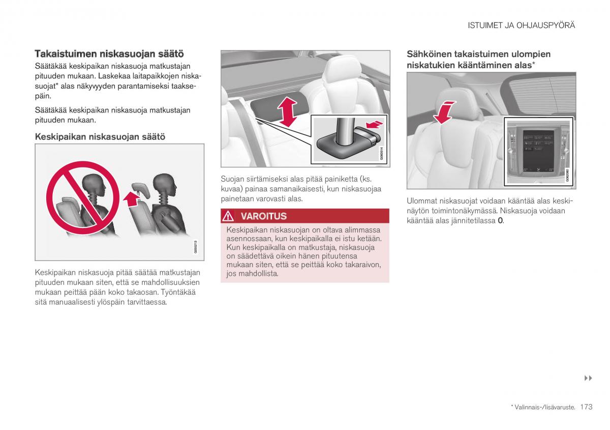 Volvo XC40 omistajan kasikirja / page 175